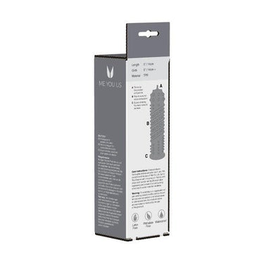 Orgasma Textured Sleeve-Clear Penis Extenders Me You Us (ABS)